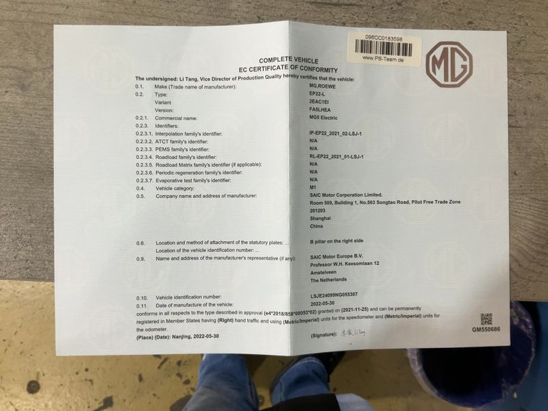 MG 5 electric drive 115 kW Comfort — zdjęcie 16