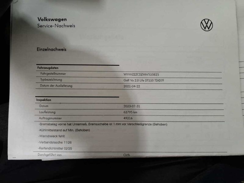Volkswagen Golf VIII 2.0 TDI Life — zdjęcie 39