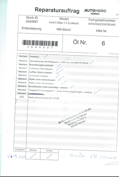 Ford C-Max 1.5 EcoBoost Titanium — zdjęcie 24