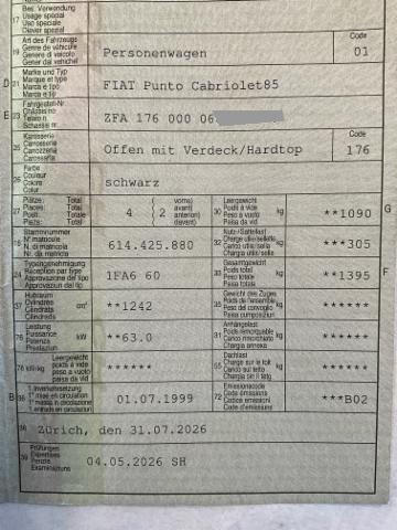 Fiat Punto Cabriolet 1.2 85 ELX — zdjęcie 2