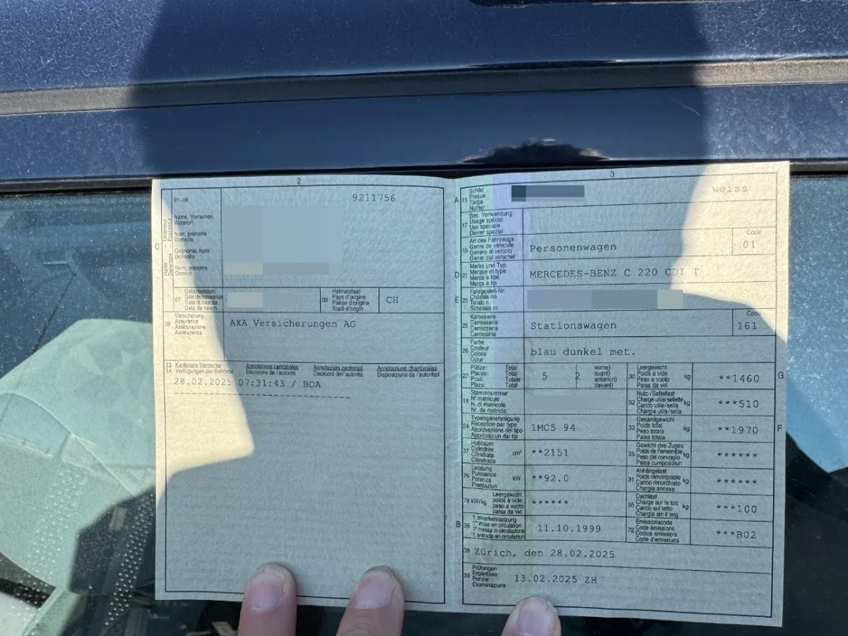 Mercedes-Benz C-Klasse S202 Kombi C 220 T CDI, 125 PS — zdjęcie 6