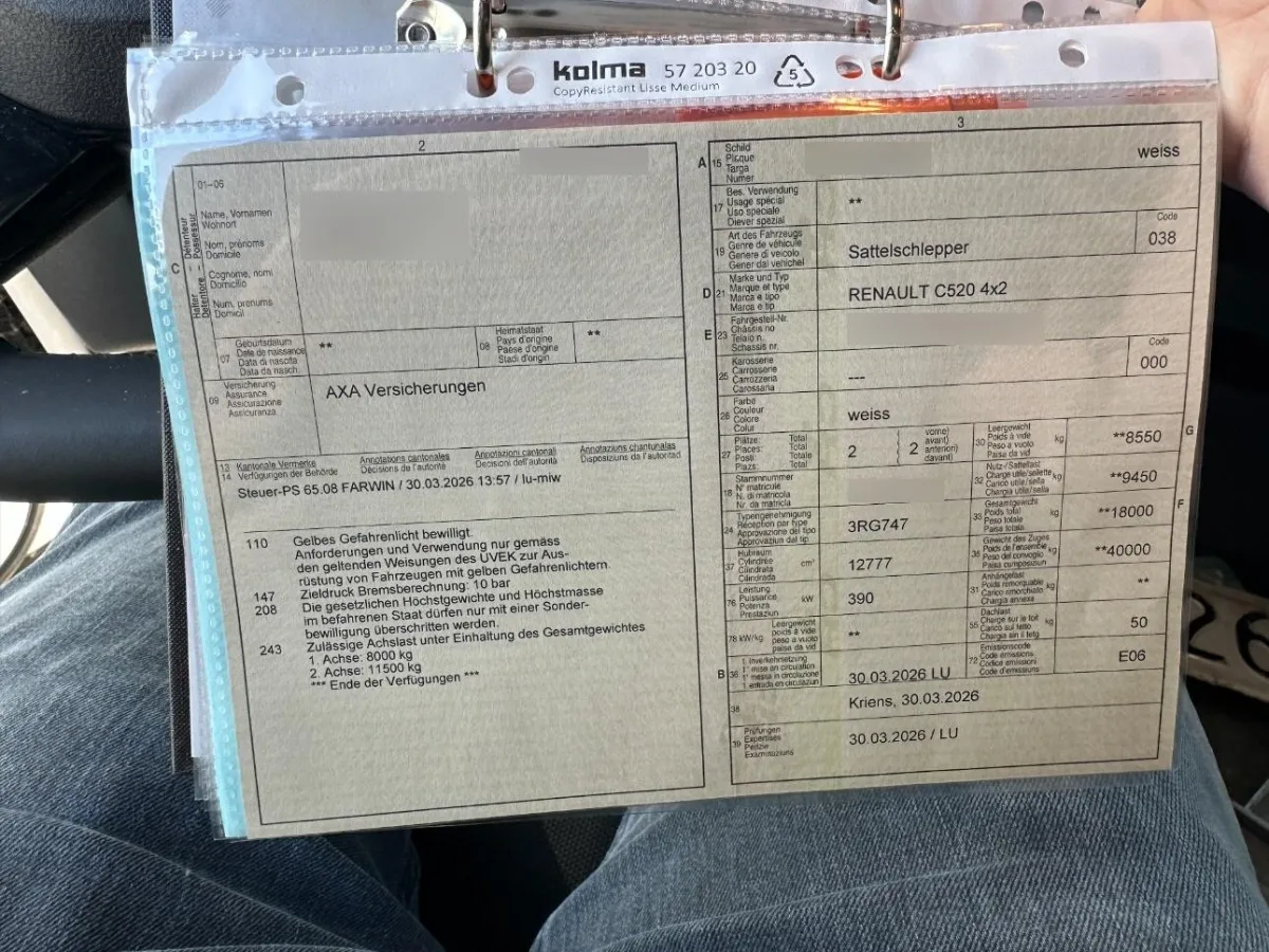 Renault C520 4x2 C520 4x2 12.8, 530 PS — zdjęcie 10