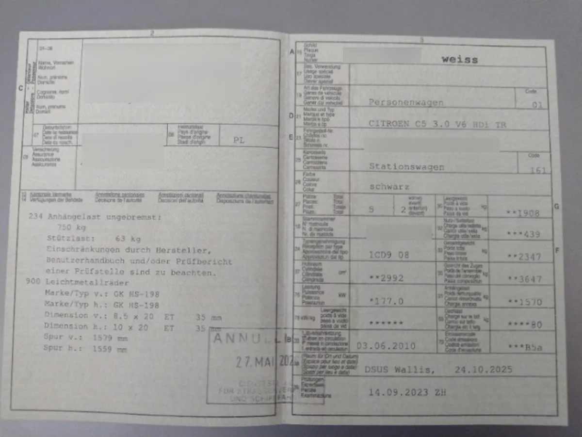 Citroën C5 3.0 V6 HDI TR 3.0, 241 PS — zdjęcie 9