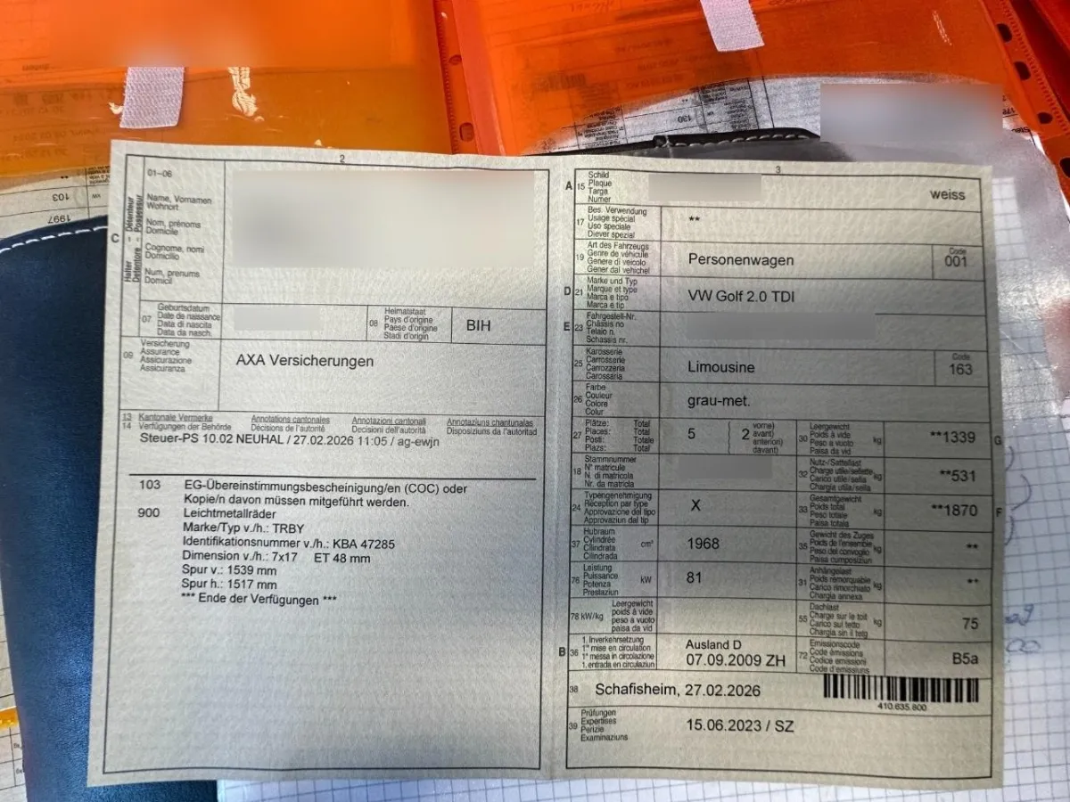 VW Golf Golf 2.0 TDI 2.0, 110 PS — zdjęcie 10