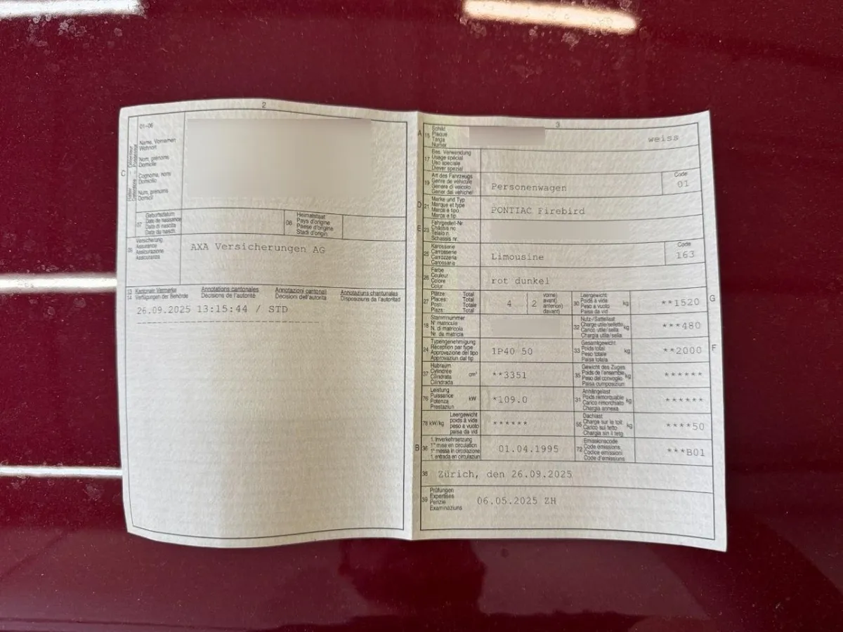 Pontiac Firebird 3.4 V6 3.4, 148 PS — zdjęcie 9