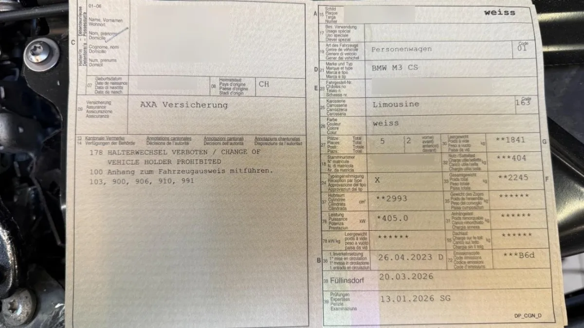 BMW M3 CS G80 , 551 PS — zdjęcie 8